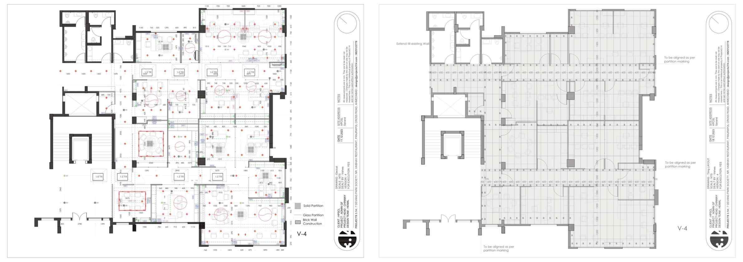 Flooring layout and plumbing coordination