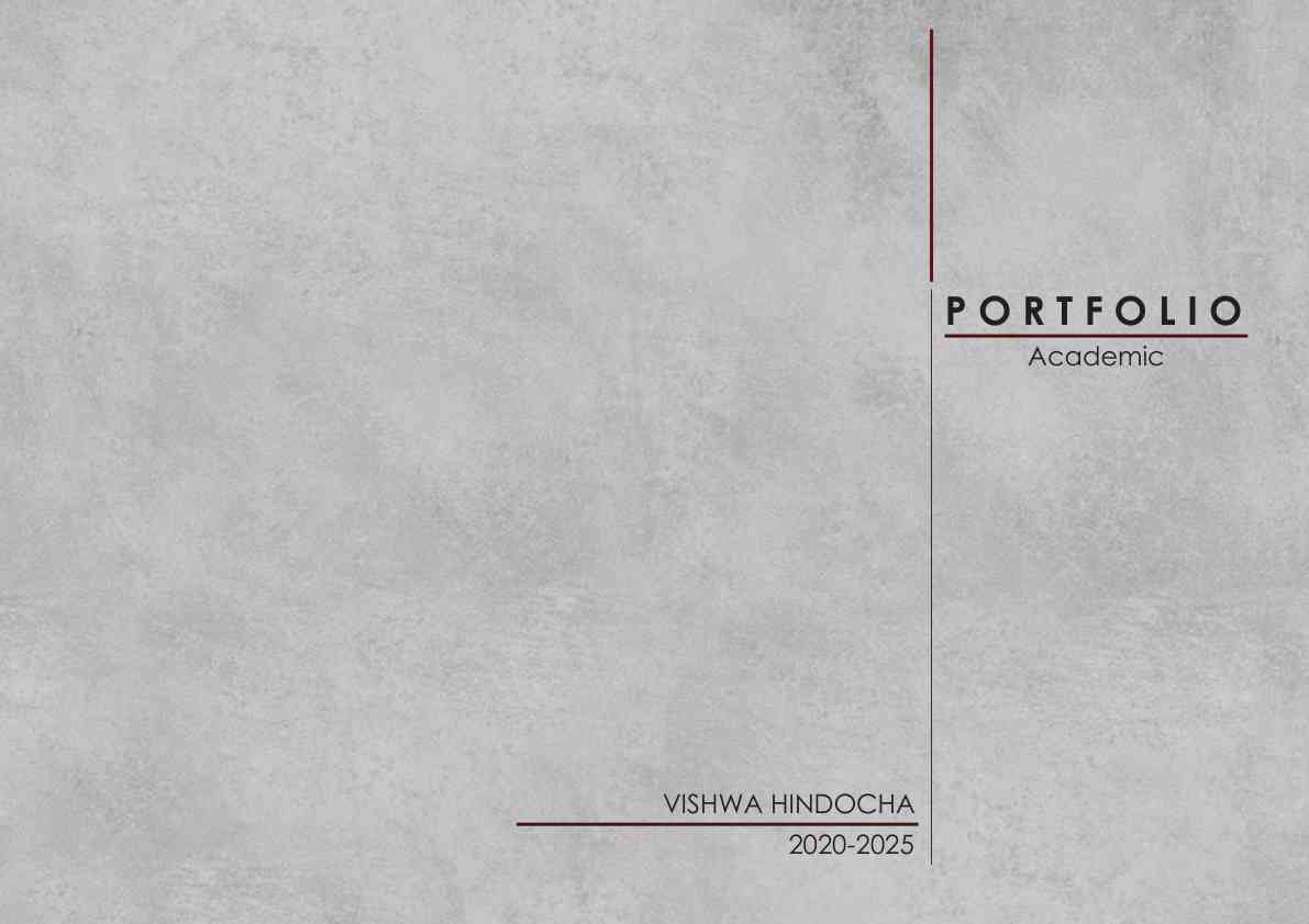 Vishwa Hindocha portfolio opening page